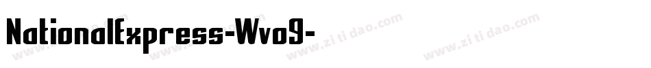 NationalExpress-Wvo9字体转换