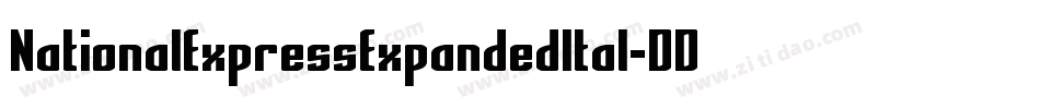 NationalExpressExpandedItal-DDJx字体转换