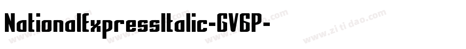 NationalExpressItalic-GV6P字体转换