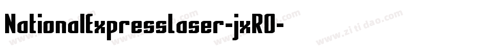 NationalExpressLaser-jxRO字体转换