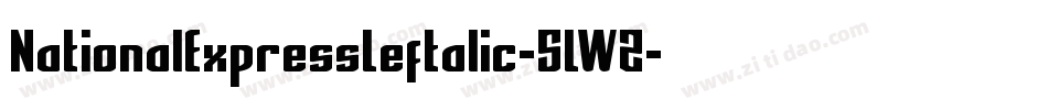 NationalExpressLeftalic-5LWZ字体转换