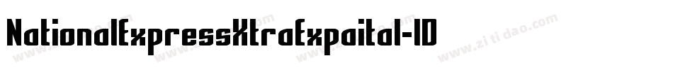 NationalExpressXtraExpaital-lD8D字体转换