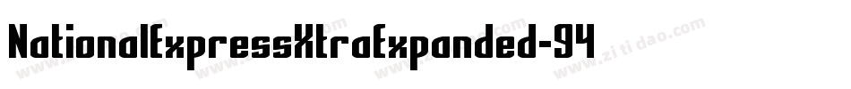 NationalExpressXtraExpanded-946j字体转换