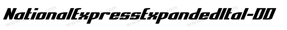 NationalExpressExpandedItal-DDJx字体转换