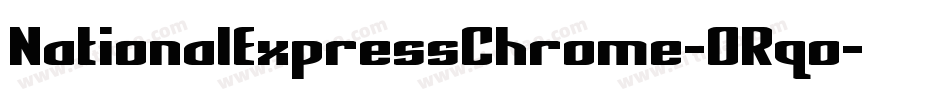 NationalExpressChrome-ORqo字体转换