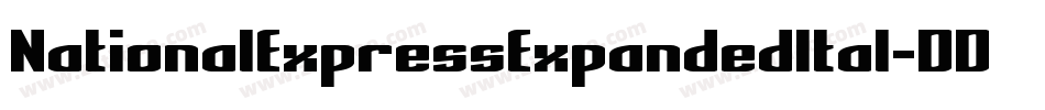 NationalExpressExpandedItal-DDJx字体转换