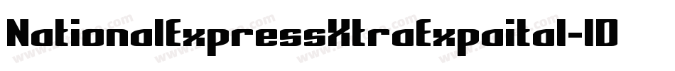 NationalExpressXtraExpaital-lD8D字体转换