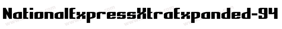 NationalExpressXtraExpanded-946j字体转换