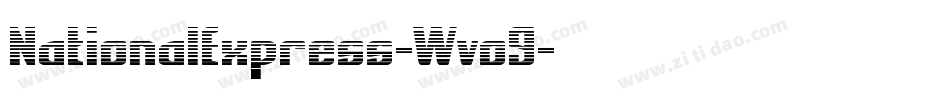 NationalExpress-Wvo9字体转换