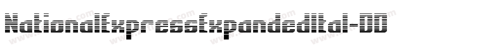 NationalExpressExpandedItal-DDJx字体转换