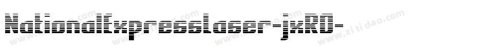 NationalExpressLaser-jxRO字体转换