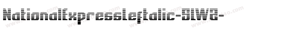 NationalExpressLeftalic-5LWZ字体转换