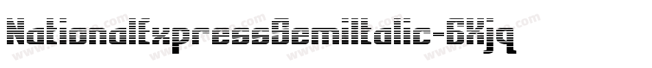 NationalExpressSemiItalic-6Xjq字体转换