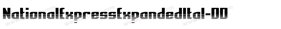 NationalExpressExpandedItal-DDJx字体转换