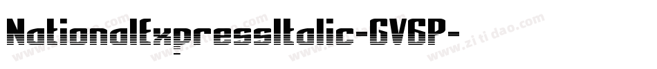 NationalExpressItalic-GV6P字体转换