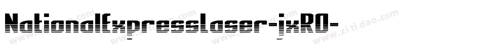NationalExpressLaser-jxRO字体转换