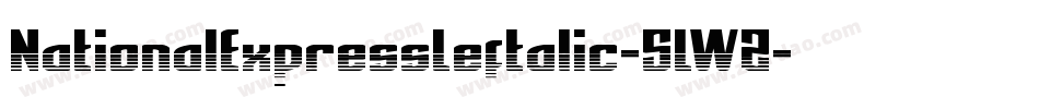 NationalExpressLeftalic-5LWZ字体转换
