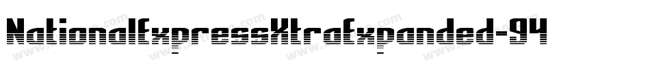 NationalExpressXtraExpanded-946j字体转换