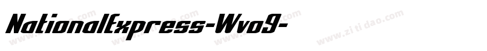 NationalExpress-Wvo9字体转换