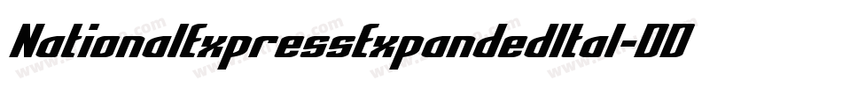 NationalExpressExpandedItal-DDJx字体转换