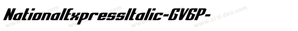 NationalExpressItalic-GV6P字体转换