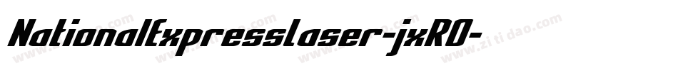 NationalExpressLaser-jxRO字体转换
