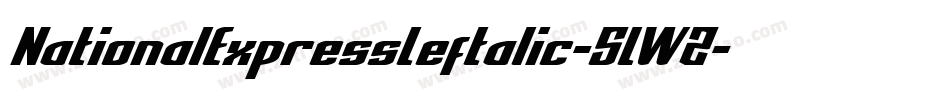 NationalExpressLeftalic-5LWZ字体转换