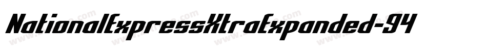 NationalExpressXtraExpanded-946j字体转换