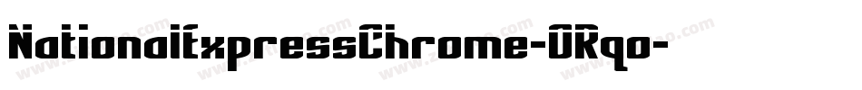 NationalExpressChrome-ORqo字体转换