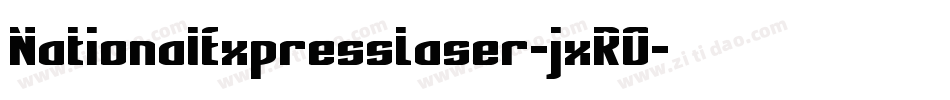 NationalExpressLaser-jxRO字体转换