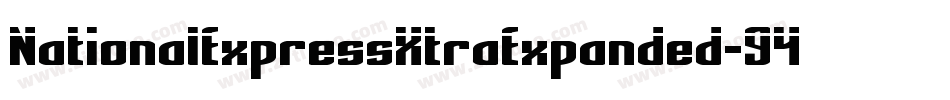 NationalExpressXtraExpanded-946j字体转换