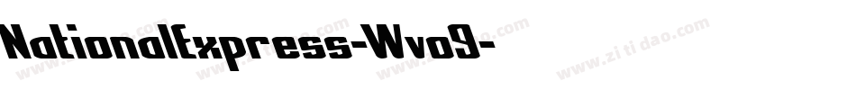 NationalExpress-Wvo9字体转换
