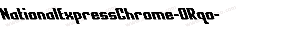 NationalExpressChrome-ORqo字体转换