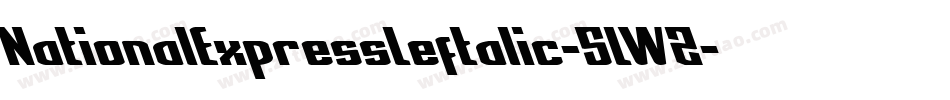 NationalExpressLeftalic-5LWZ字体转换