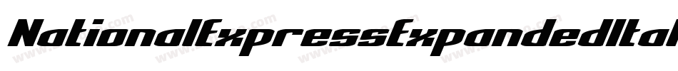 NationalExpressExpandedItal-DDJx字体转换