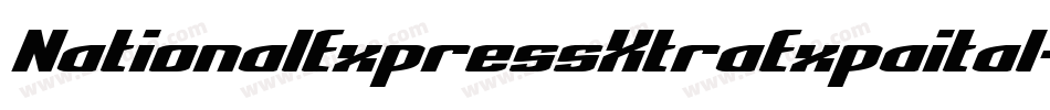 NationalExpressXtraExpaital-lD8D字体转换