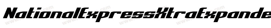 NationalExpressXtraExpanded-946j字体转换