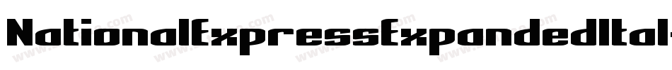 NationalExpressExpandedItal-DDJx字体转换