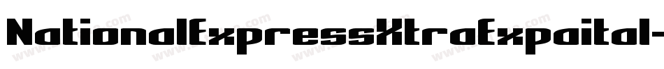 NationalExpressXtraExpaital-lD8D字体转换