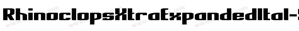 RhinoclopsXtraExpandedItal-9YYAZ字体转换