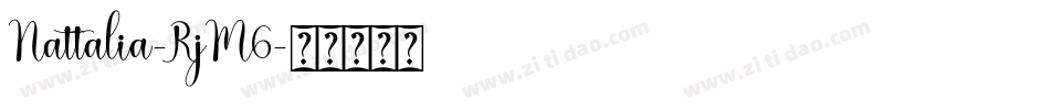 Nattalia-RjM6字体转换