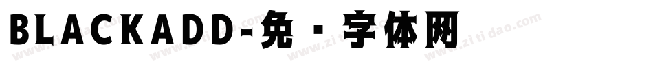 BLACKADD字体转换