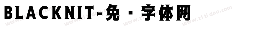 BLACKNIT字体转换