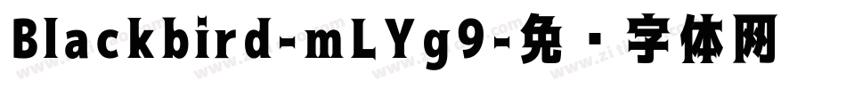 Blackbird-mLYg9字体转换