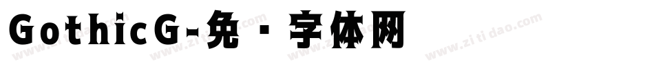 GothicG字体转换
