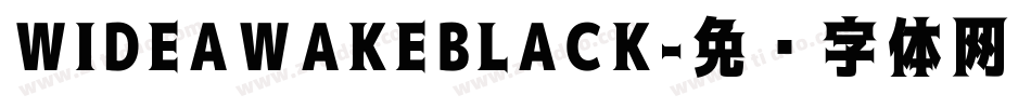 WIDEAWAKEBLACK字体转换