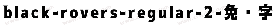 black-rovers-regular-2字体转换