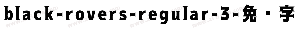 black-rovers-regular-3字体转换