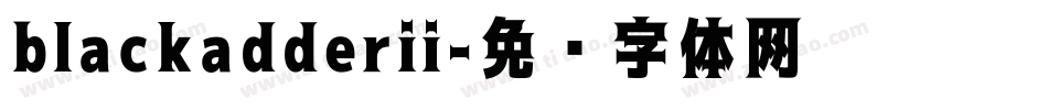 blackadderii字体转换