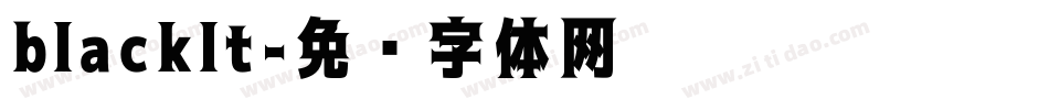 blacklt字体转换